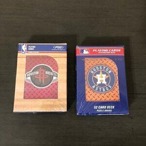 Houston Rockets & Astros Playing Cards